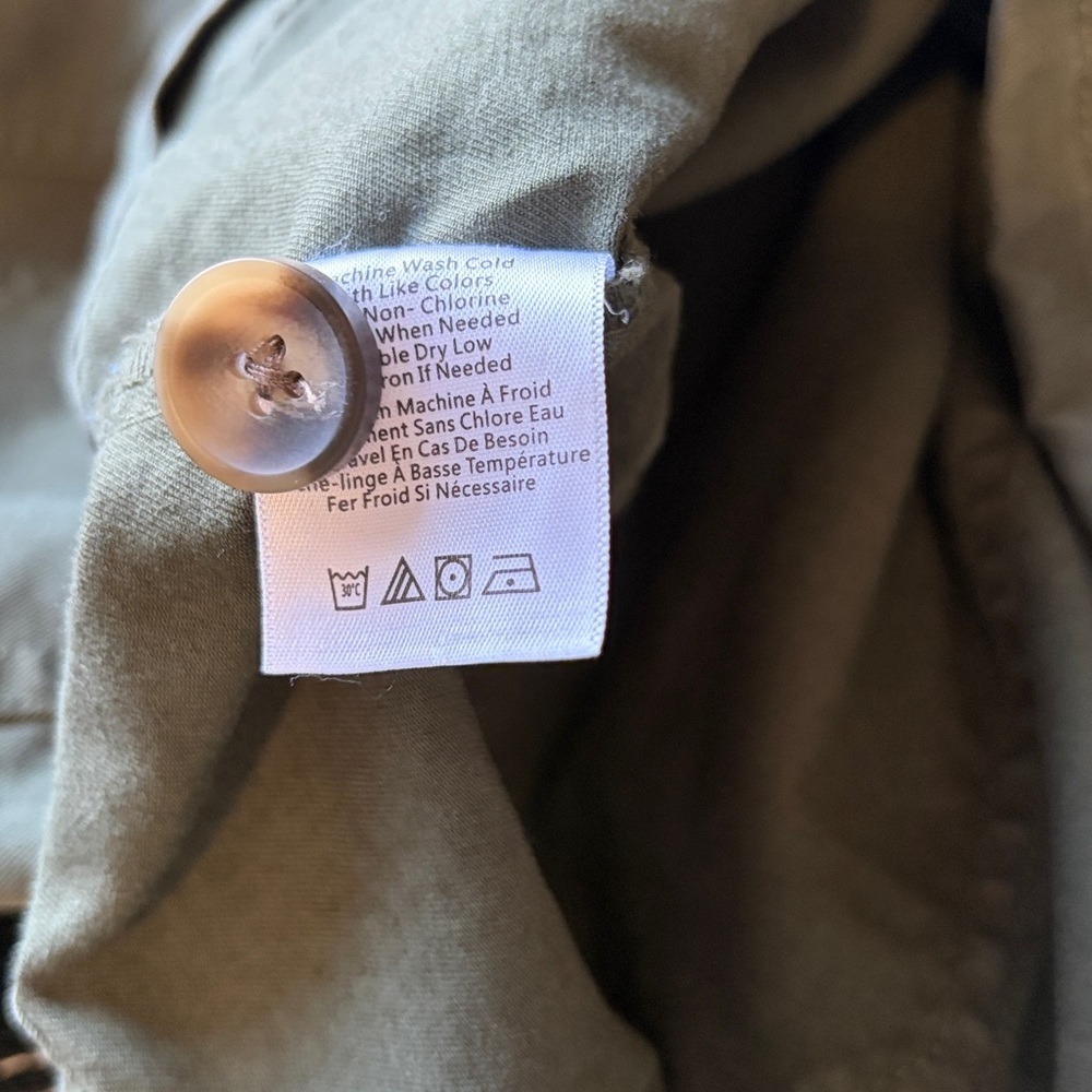 Veronica Beard Jax Dress Army Green Shirtdress Cap Sleeve Mini Cargo Sz 8 - Picture 13 of 16